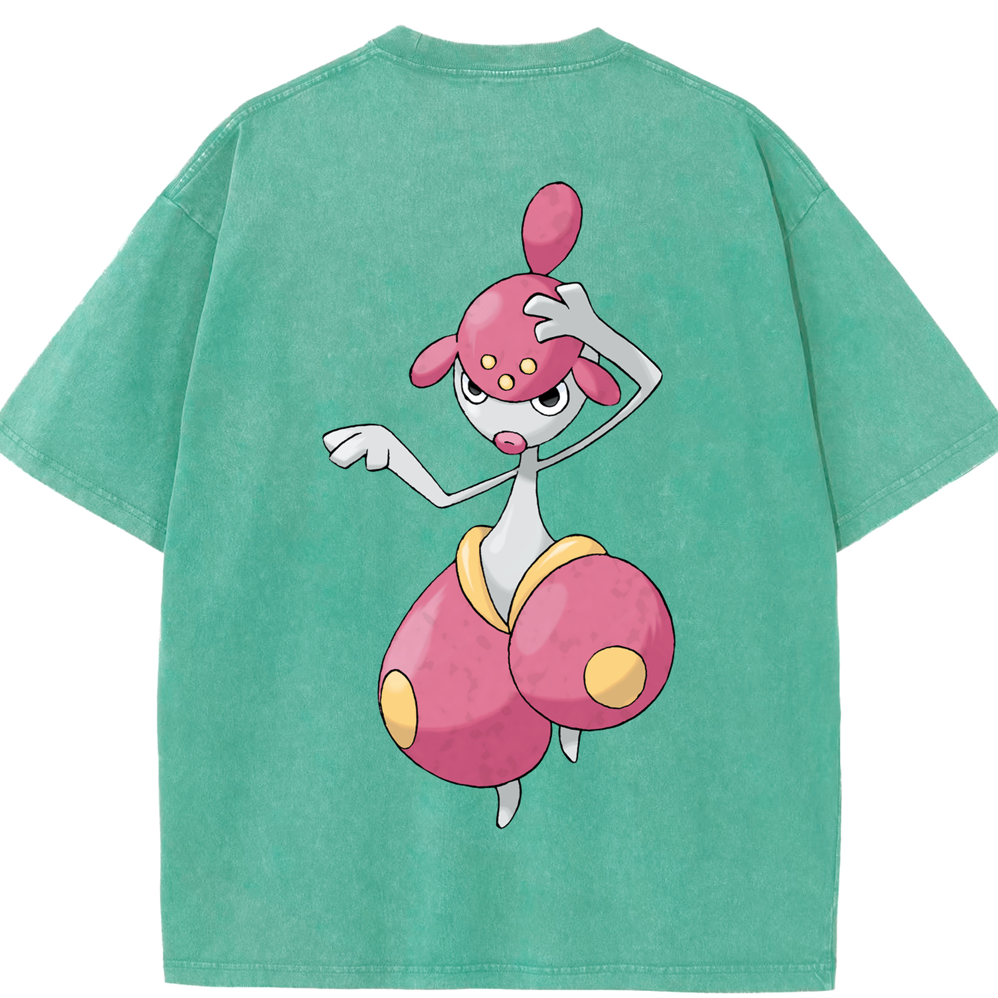 （画像用） ポケットモンスター Pokémon 綿100% ヴィンテージ風 半袖Tシャツ（背面プリント）